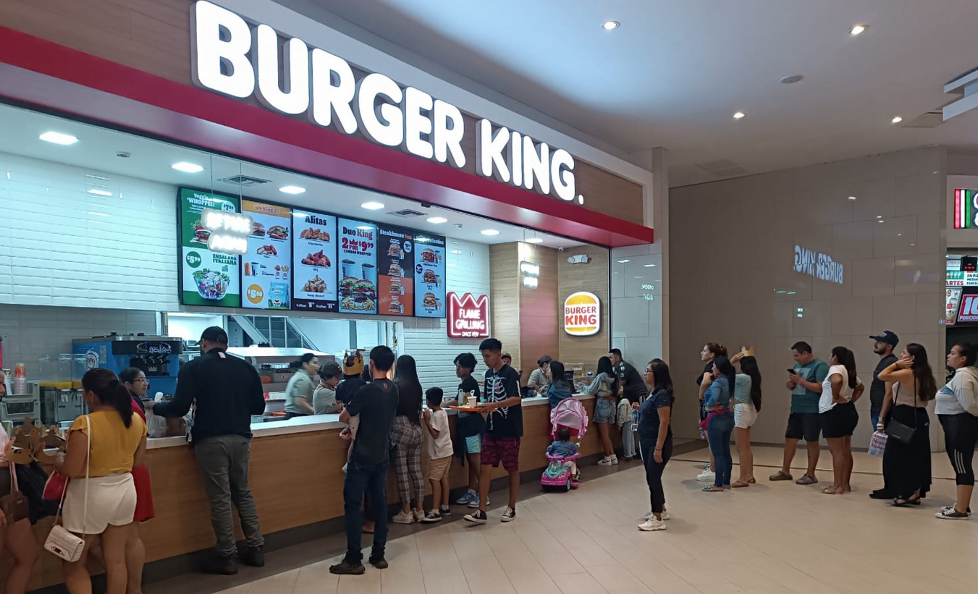 Burger King Restaurant Interior